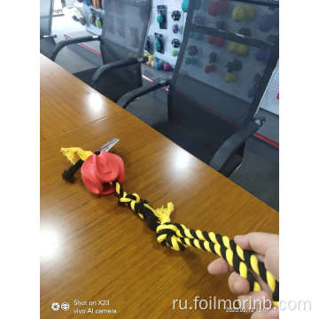 Интерактивная игрушка-шарик из хлопковой веревки с укусом собаки